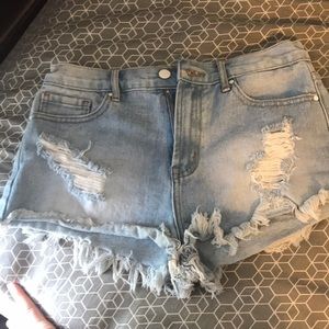 Forever 21 Distressed Shorts
